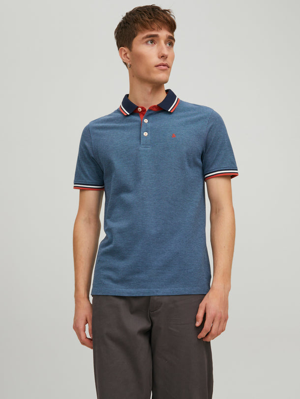 Product POLO PAULOS - Denim Blue Detail:SLIM FIT - Image 1