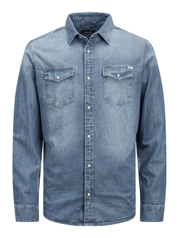 Product CAMISA SHERIDAN DENIM - Medium Blue Denim Fit:SLIM - Image 4