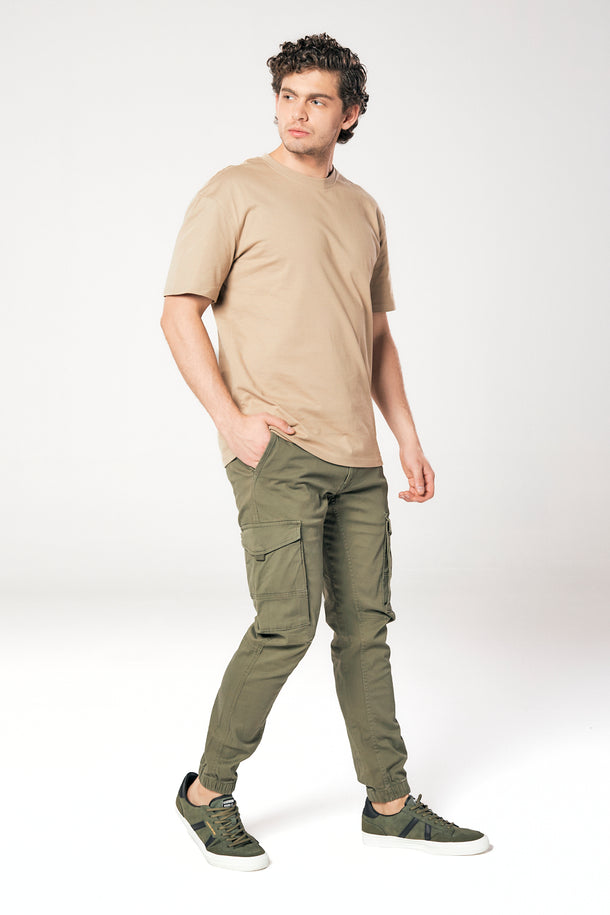 Product PANTALÓN CARGO PAUL FLAKE - Olive Night - Image 4