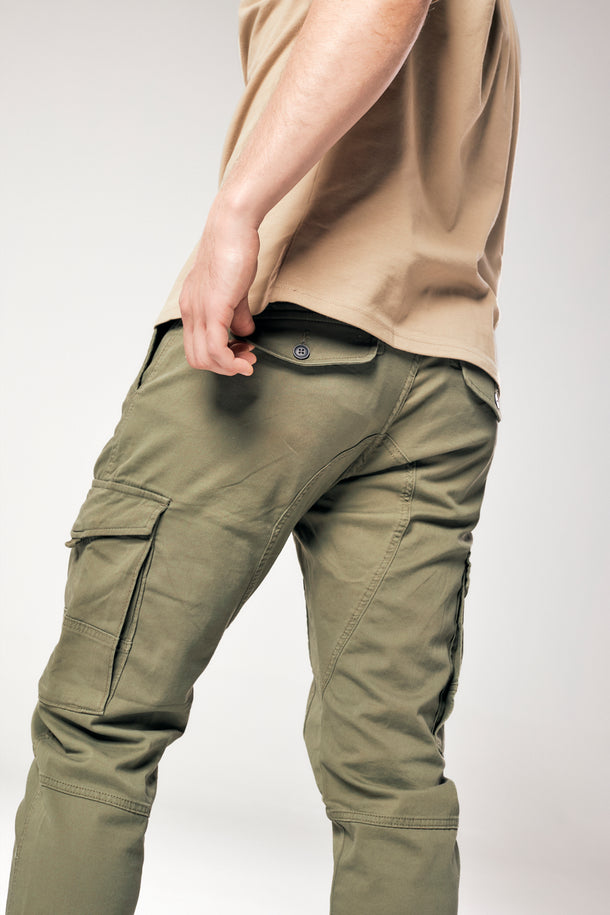 Product PANTALÓN CARGO PAUL FLAKE - Olive Night - Image 3