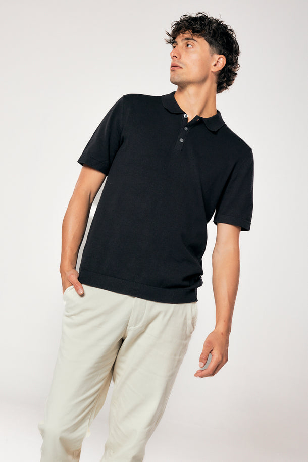 Product POLO DE PUNTO EMIL - Black - Image 3