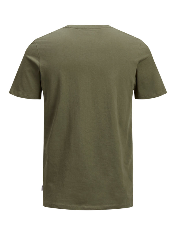 Product CAMISETA ORGANIC BÁSICA - Olive Night Detail:SLIM - Image 6