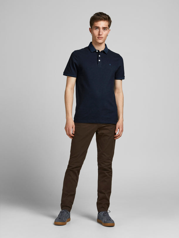 Product POLO PAULOS - Dark Navy Detail:SLIM FIT - Image 2