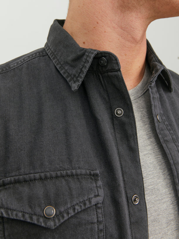 Product CAMISA SHERIDAN DENIM - Black Denim Fit:Slim - Image 5