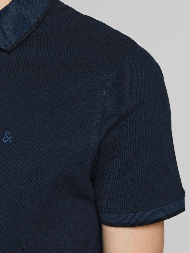 Product POLO PAULOS - Dark Navy Detail:SLIM FIT - Image 6