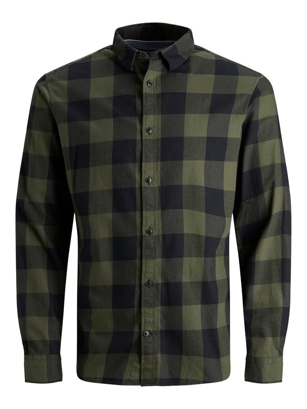 Product CAMISA LEÑADOR GINHAM - Dusty Olive Fit:SLIM FIT - Image 5