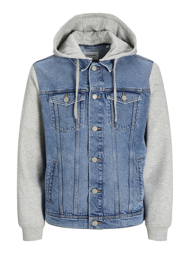 Product DENIM JACKET HOODIE - Blue Denim - Image 5