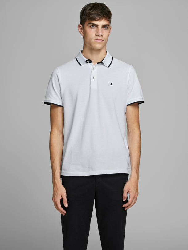 Product POLO PAULOS - White Detail:SLIM FIT - Image 1