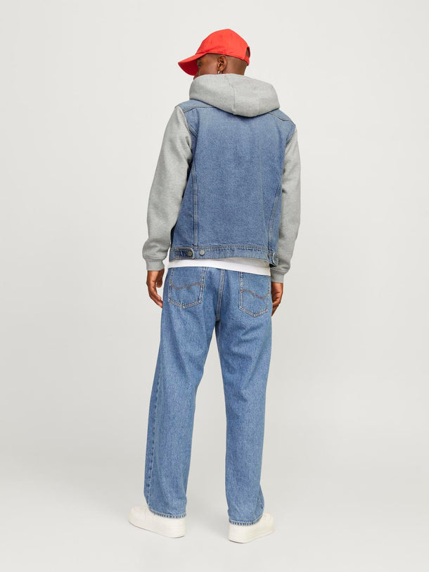 Product DENIM JACKET HOODIE - Blue Denim - Image 4