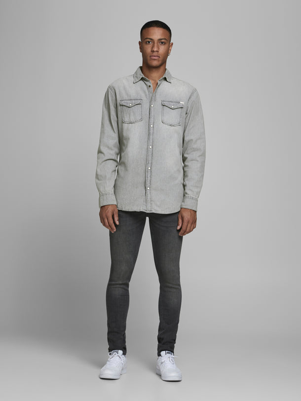 Product CAMISA SHERIDAN DENIM - Light Grey Denim Fit:Slim - Image 7