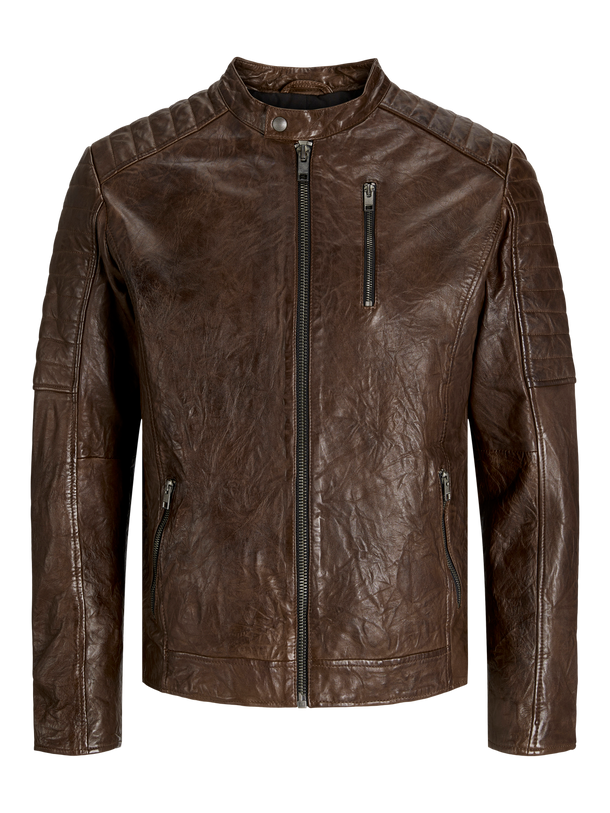 Product CHAMARRA BIKER RICHARD DE PIEL - Brown Stone - Image 5