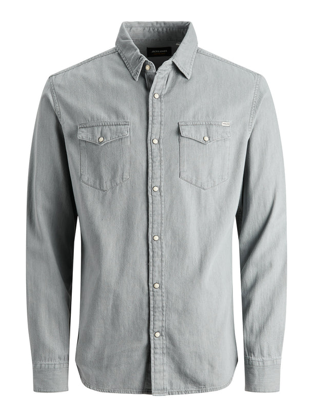 Product CAMISA SHERIDAN DENIM - Light Grey Denim Fit:Slim - Image 4