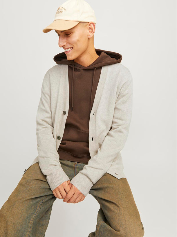 Product CARDIGÁN EMIL - Oatmeal Detail:MELANGE - Image 3