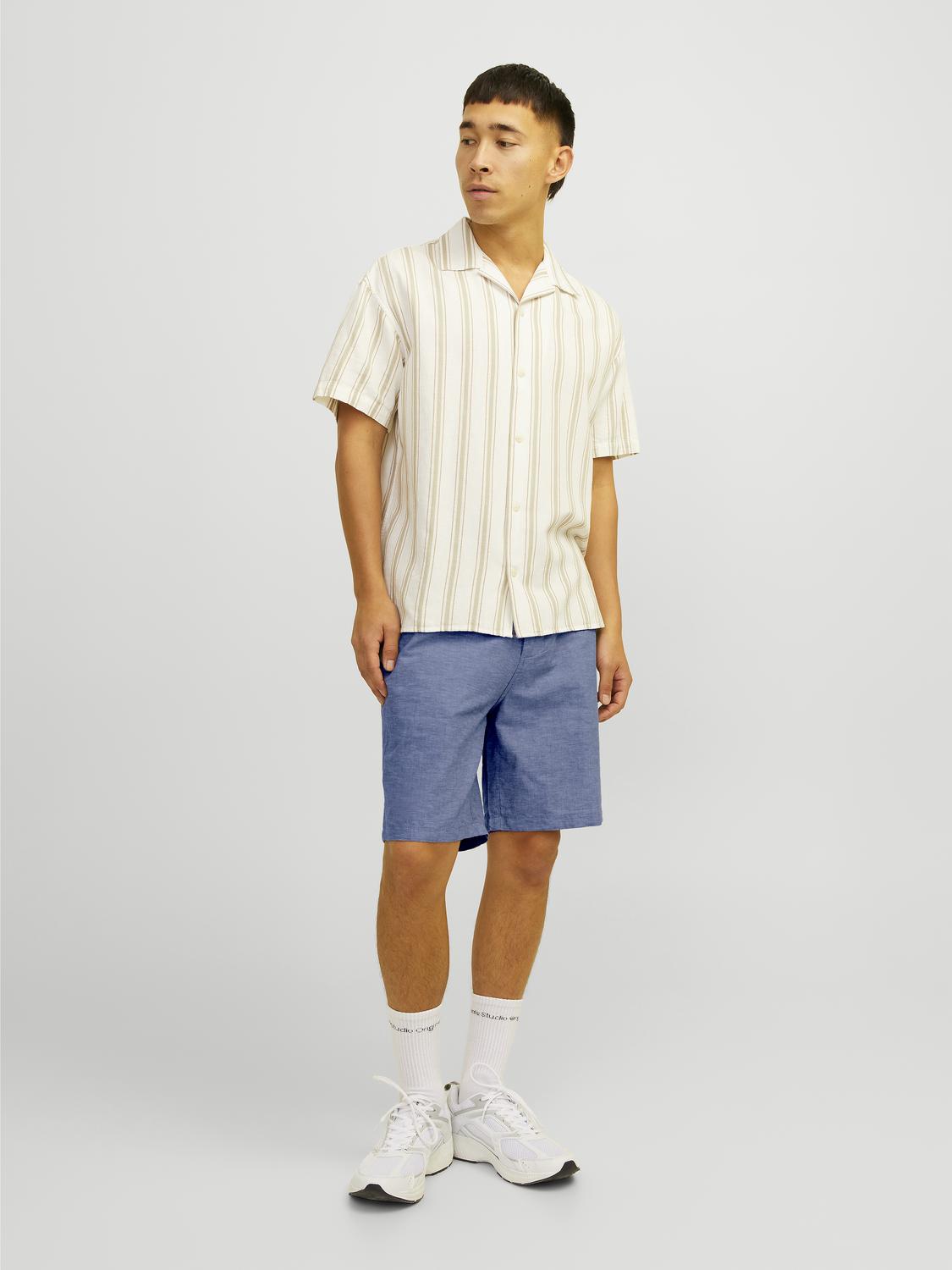 SHORTS SUMMER LINO - Faded Denim Detail:MELANGE