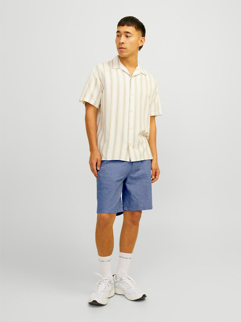 SHORTS SUMMER LINO - Faded Denim Detail:MELANGE