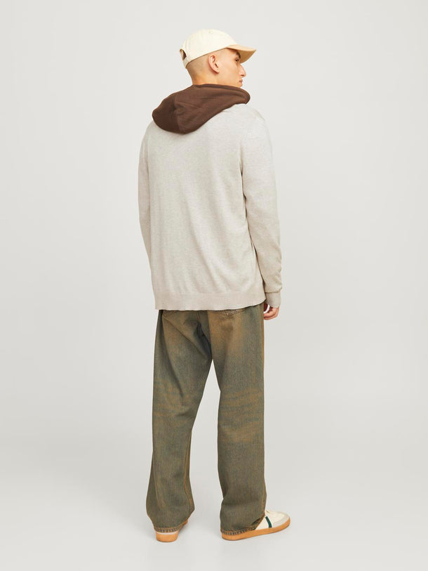 Product CARDIGÁN EMIL - Oatmeal Detail:MELANGE - Image 4