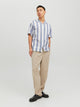 CAMISA SUMMER DE LINO - Navy Blazer Stripes:RELAXED FIT