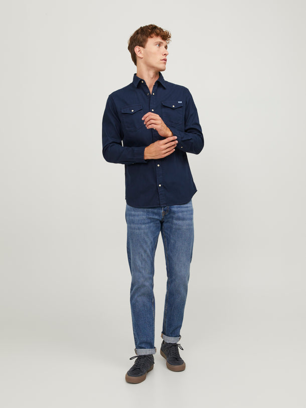 Product CAMISA SHERIDAN DENIM - Dark Navy Fit:SLIM - Image 2