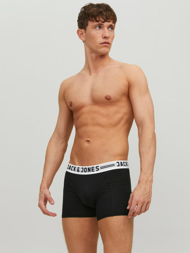 Product BOXERS 3 PACK SENSE - Black Detail:BLACK WAISTBAND - Image 2