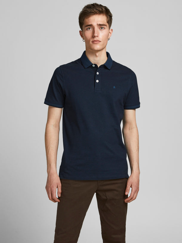 Product POLO PAULOS - Dark Navy Detail:SLIM FIT - Image 1