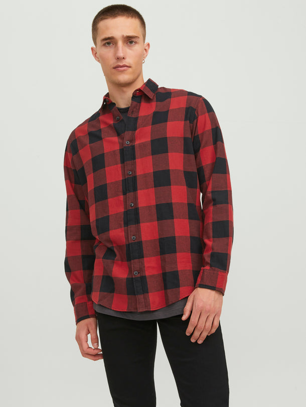 Product CAMISA LEÑADOR GINHAM - Brick Red Fit:SLIM FIT - Image 1