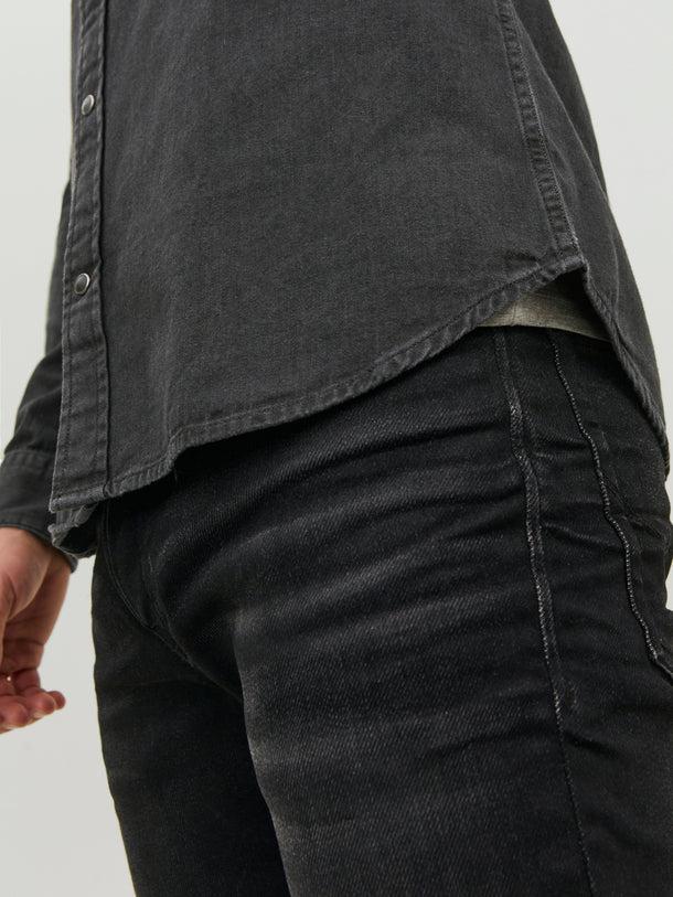 Product CAMISA SHERIDAN DENIM - Black Denim Fit:Slim - Image 6