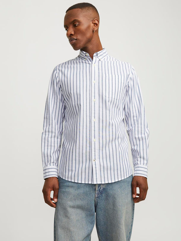 Product CAMISA OXFORD - Ensign Blue Stripes:STRIPES - Image 1