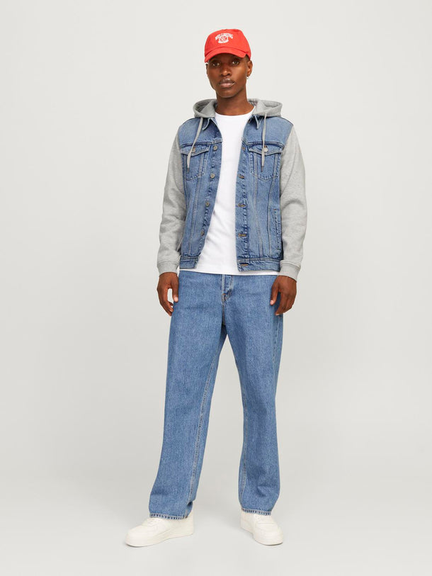 Product DENIM JACKET HOODIE - Blue Denim - Image 2